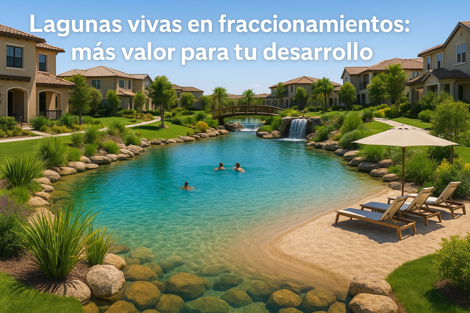 Laguna viva en fraccionamiento